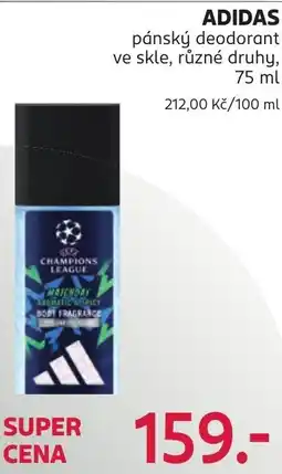 Rossmann Adidas pánský deodorant nabídka