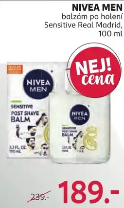 Rossmann Nivea men balzám po holení sensitive real madrid nabídka