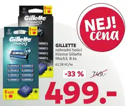 Rossmann Gillette náhradní holící hlavice Gillette Mach3 nabídka