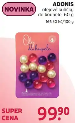 Rossmann Adonis olejové kuličky do koupele nabídka