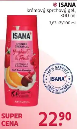 Rossmann Isana krémový sprchový gel yoghurt & fruit nabídka