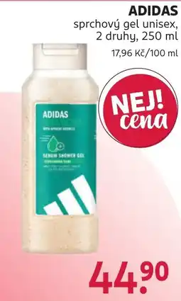Rossmann Adidas sprchový gel unisex nabídka
