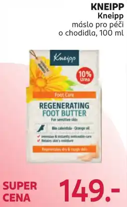 Rossmann Kneipp máslo pro péči o chodidla nabídka