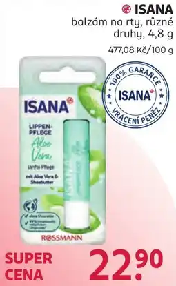Rossmann Isana balzám na rty nabídka