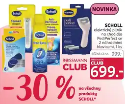 Rossmann Scholl elektrický pilník na chodidla nabídka