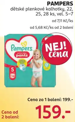 Rossmann Pampers dětské plenkové kalhotky nabídka