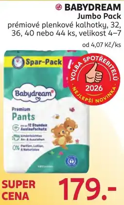 Rossmann Babydream prémiové plenkové kalhotky nabídka