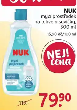 Rossmann Nuk mycí přípravek na lahve a savičky nabídka