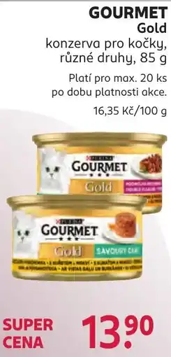 Rossmann Gourmet Gold konzerva pro kočky nabídka