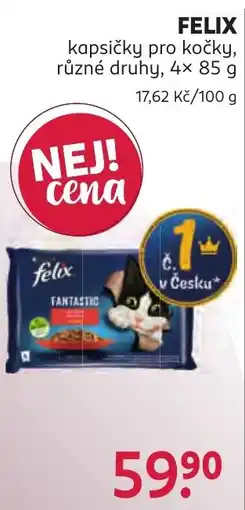 Rossmann Felix kapsičky pro kočky nabídka