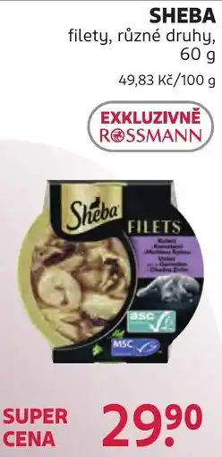 Rossmann Sheba filety, různé druhy nabídka