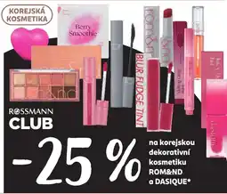 Rossmann Rossman Club korejská dekorativní kosmetika nabídka