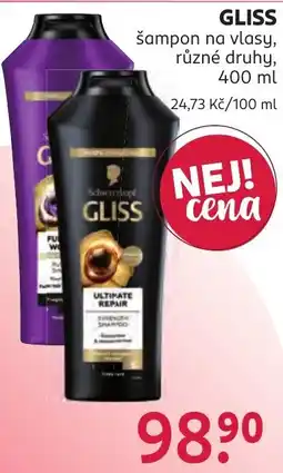 Rossmann Gliss šampon na vlasy nabídka