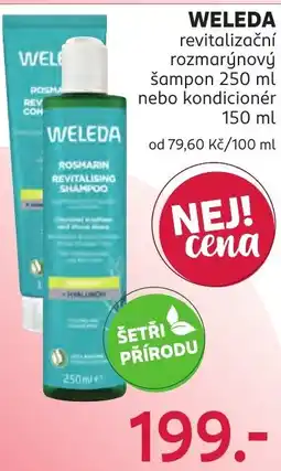 Rossmann Weleda revitalizační rozmarýnový šampon nabídka