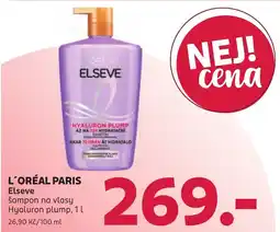 Rossmann L'Oréal Paris Elseve šampon na vlasy hyaluron plump nabídka