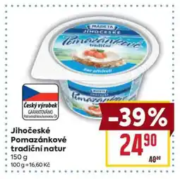 Billa Jihočeské Pomazánkové tradiční natur nabídka