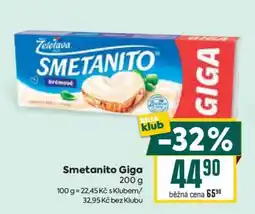 Billa Smetanito Giga nabídka