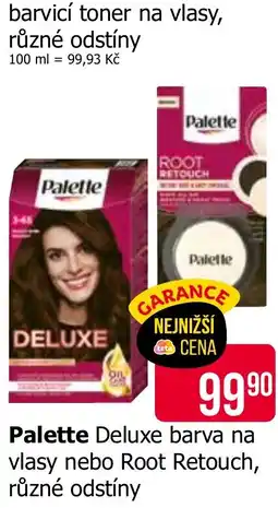 Teta Palette Deluxe barva na vlasy nebo Root Retouch nabídka