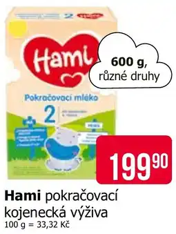 Teta Hami pokračovací kojenecká výživa nabídka