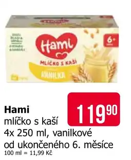 Teta Hami mlíčko s kaší nabídka