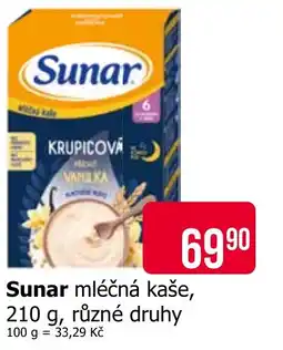 Teta Sunar mléčná kaše nabídka