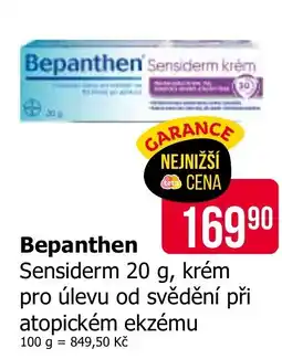 Teta Bepanthen Sensiderm krém nabídka