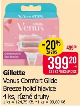 Teta Gillette Venus Comfort Glide Breeze holicí hlavice nabídka