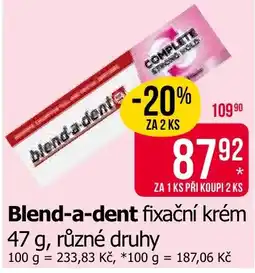 Teta Blend-a-dent fixační krém nabídka