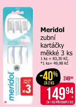 Teta Meridol zubní kartáčky měkké nabídka