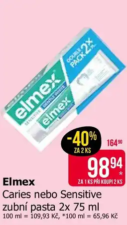 Teta Elmex Caries nebo Sensitive nabídka