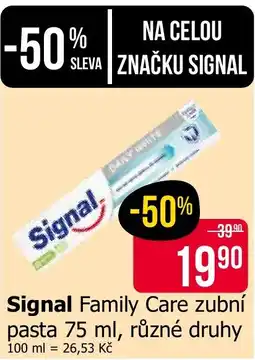 Teta Signal Family Care zubní pasta nabídka