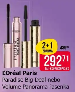 Teta L'Oréal Paris Paradise Big Deal nebo Volume Panorama řasenka nabídka