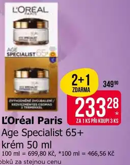 Teta L'Oréal Paris Age Specialist 65+ nabídka