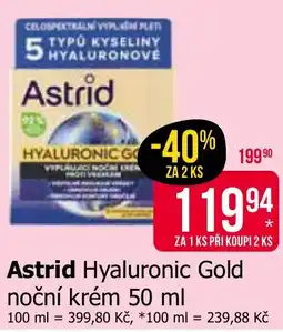 Teta Astrid Hyaluronic Gold nabídka