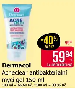 Teta Dermacol Acneclear antibakteriální mycí gel nabídka