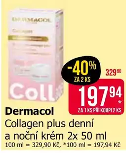 Teta Dermacol Collagen plus denní a noční krém nabídka