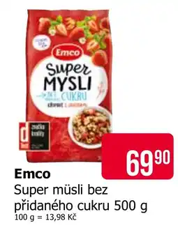 Teta Emco Super můsli bez přidaného cukru nabídka