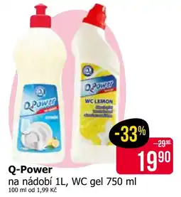 Teta Q-Power na nádobí 1L, WC gel 750 ml nabídka