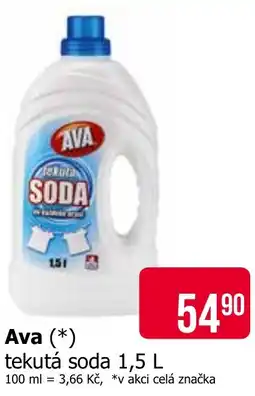 Teta Ava tekutá soda nabídka