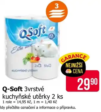 Teta Q-Soft 3vrstvé kuchyňské utěrky nabídka