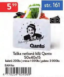 Qanto Qanto taška netkaná bílá nabídka