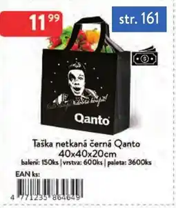 Qanto Qanto taška netkaná černá nabídka