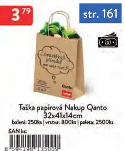 Qanto Qanto Taška papírová Nakup nabídka