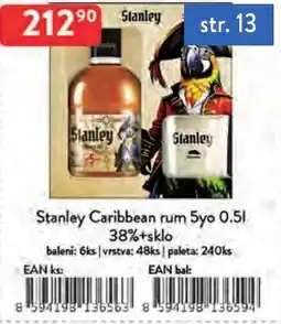 Qanto Stanley Caribbean rum 5yo nabídka