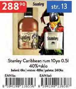 Qanto Stanley Caribbean rum 10yo nabídka