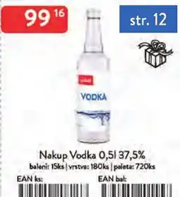 Qanto Nakup Vodka 37.5% nabídka