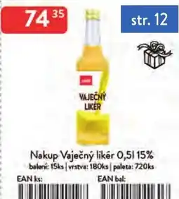 Qanto Nakup Vaječný likér 15% nabídka