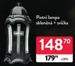 Qanto Pietní lampa skleněná + svíčka nabídka