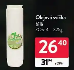 Qanto Memoryform olejová svíčka bílá nabídka