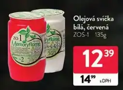 Qanto Memoryflame olejová svíčka bílá, červená nabídka